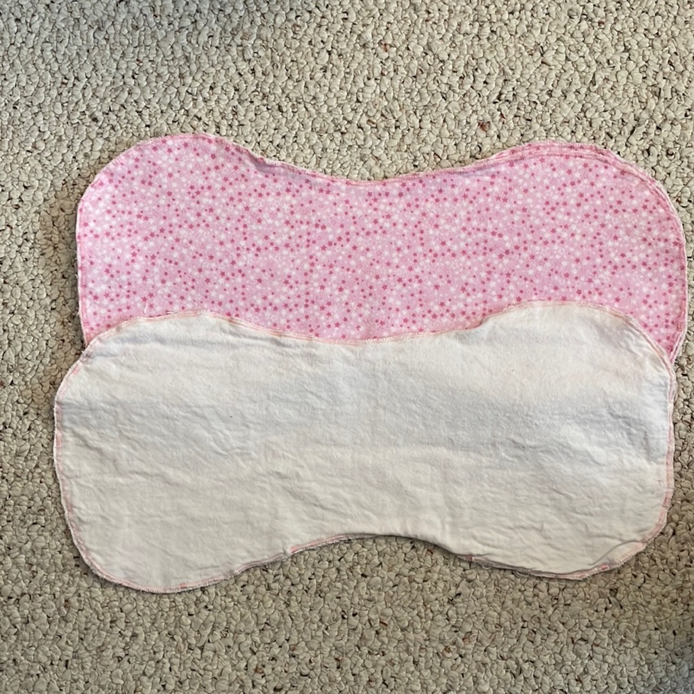 Handmade burp cloths